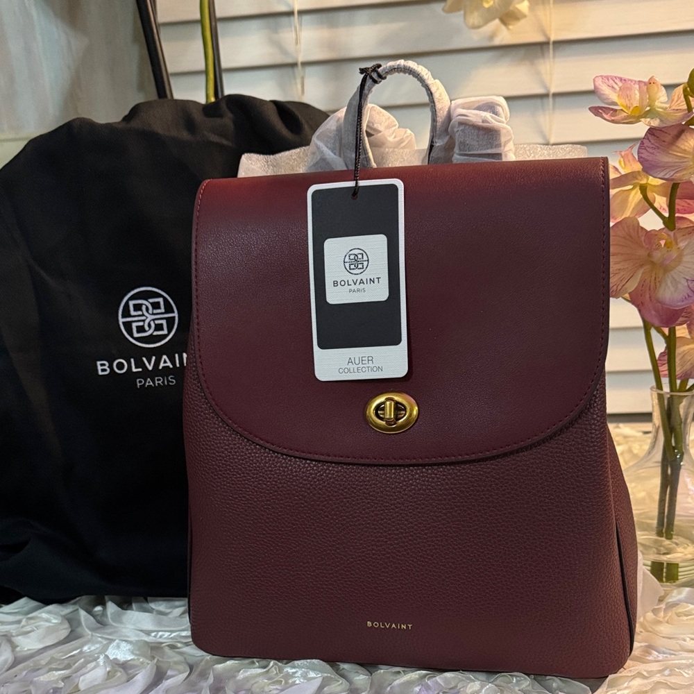 Bolvain Paris Maroon Backpack